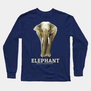 Save the beautiful wildlife Save the elephant Long Sleeve T-Shirt